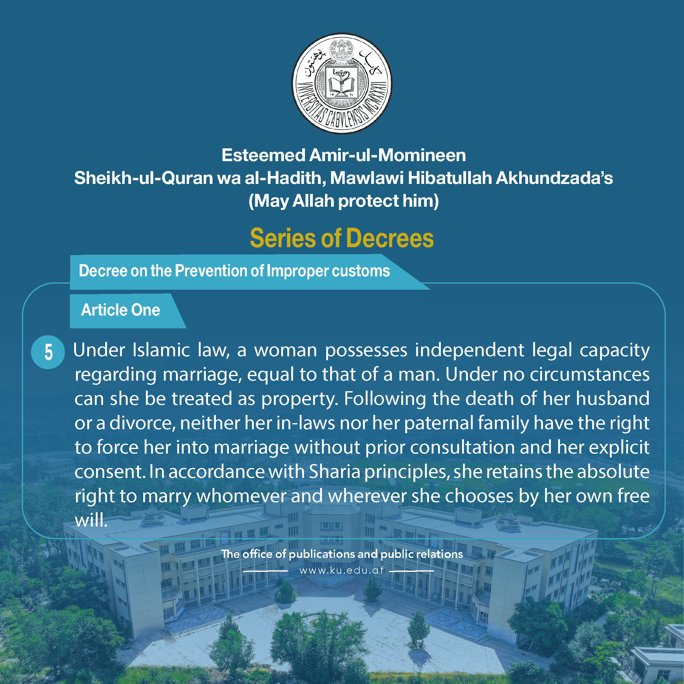 Decree on Prevention of Improper Customs: Article 1, Paragraph 5