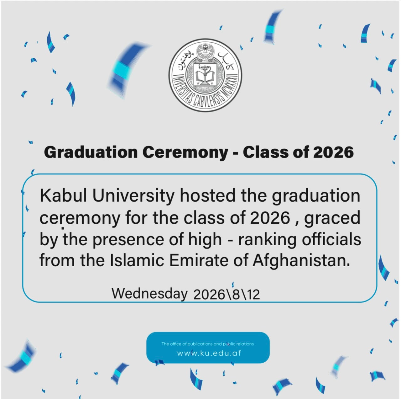 pic of Graduation Ceremony - Class of 2026